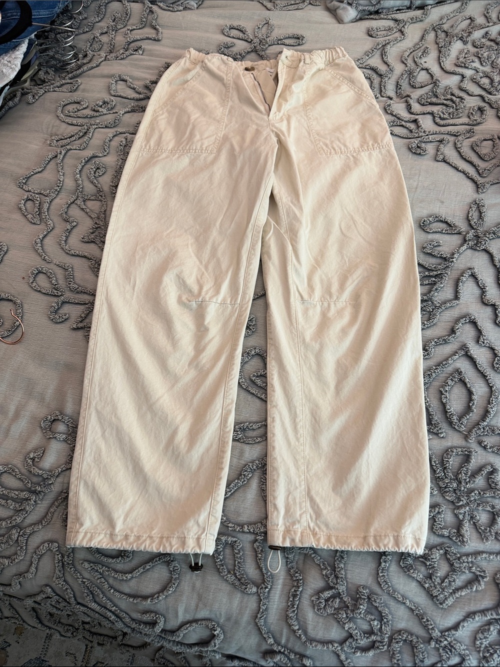 Heartloom Cream Wide-Leg Boot Cut Pants